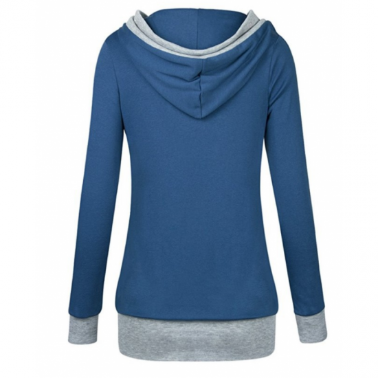 v neck hoodie women's