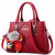 Women Fashion Large Korean Version Messenger Hand Bag-Red