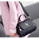 Women Fashion V Small Square Shape Handbag-Black image