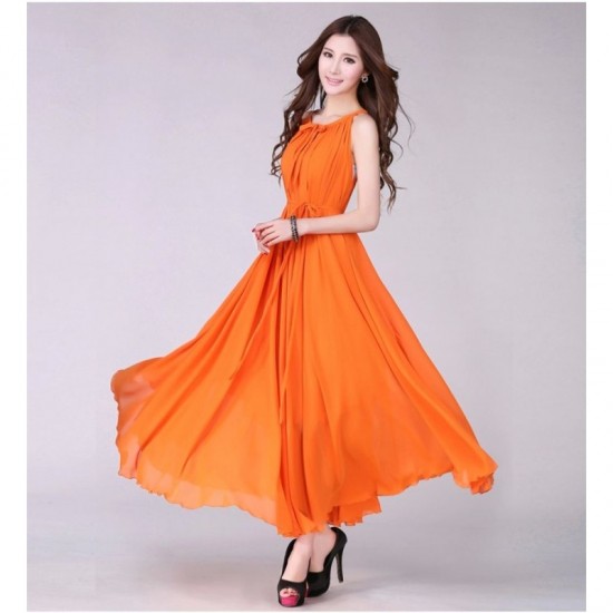 buy orange dress