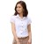 Women Fashion Short Sleeves Summer Cotton Shirt-White