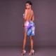 Women Fashion Backless Ultra Bold Sexy Dress-Multi color image