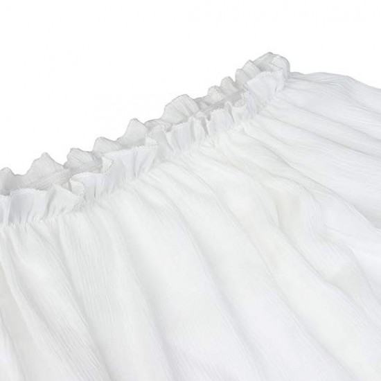 Latest Pompom designed bell sleeve Blouse-White image