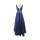 Burst Banquet Sleeveless Long Prom Dress-Blue image