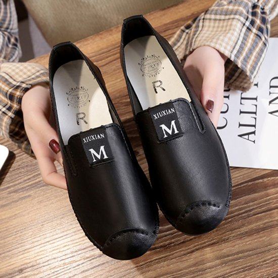 Soft Casual Loose Work Shoes For Women-Black image