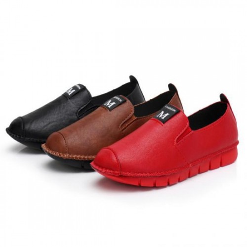 Soft Casual Loose Work Shoes For Women-Red image