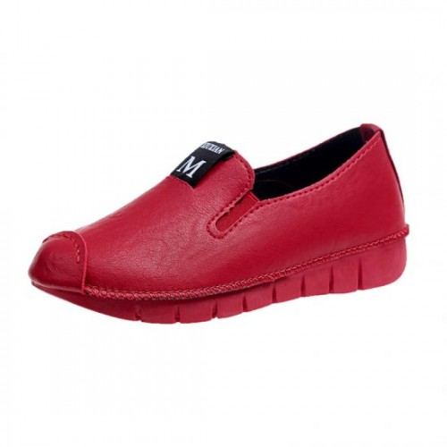 Soft Casual Loose Work Shoes For Women-Red image
