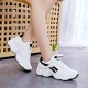 Sports Shoes Breathable Casual Fashion Sneakers- Black image
