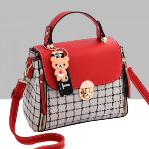 Small Square New Fashion Cross Border Women Shoulder Handbag - Red