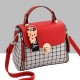 Small Square New Fashion Cross Border Women Shoulder Handbag - Red image