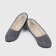 Frosted Shallow Mouth Suede Flat Shoes-Grey image