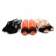 Latest Hollow Rough High Heels Casual Slippers-Orange image