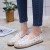 Flat Platform Breathable Lace Sneaker Shoes-White