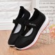 Non Slip Breathable Walking Sports Shoes-Black image
