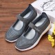 Non Slip Breathable Walking Sports Shoes-Grey image