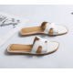 Casual Flip Flop H-Type Fashion Wear Women Slipper-White image