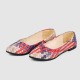 Ballet Flat Colored Shallow Mouth Women Shoes - Red image