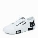 Converse Kitty Black Lace Up Low Tops Sneaker - White image