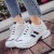 Lace-up Women Platform Chunky Sneakers -Black