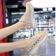 Double Stripes Color contrast Running Sneakers - Cream image