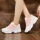 Mesh Breathable Pink Contrast Sports Women Shoes - Pink image