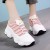 Mesh Breathable Pink Contrast Sports Women Shoes - Pink