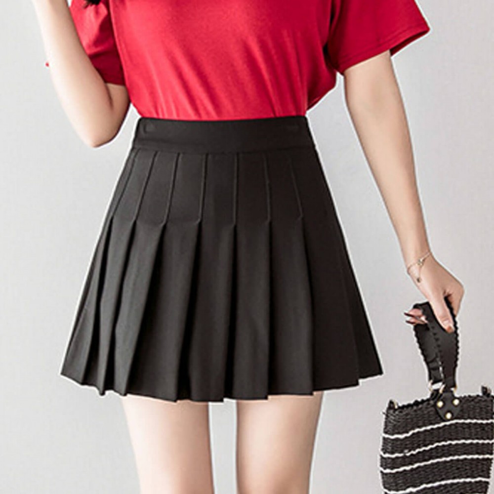 Buy Tremour High Waist Elastic Pleated Mini Skirt| DressFair.com
