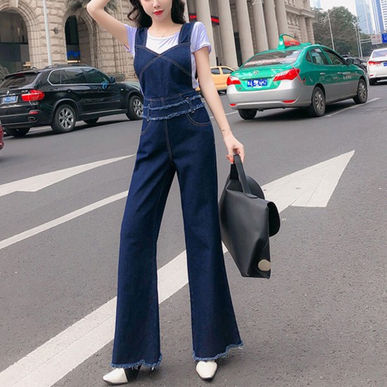 flared bottom jumpsuit