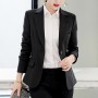 Formal Wear Slim Blazer Suit Jacket - Black