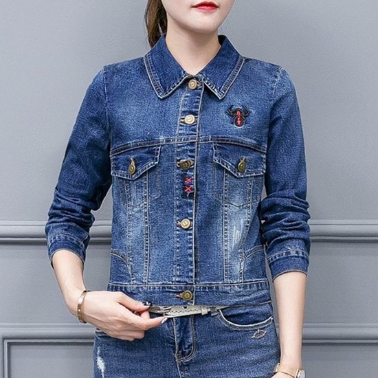 stretchable denim jacket