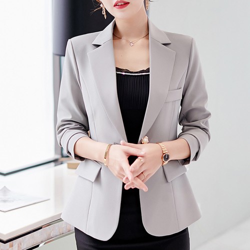 Formal Wear Slim Blazer Suit Jacket - Grey image