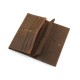 Brown Color Business Vertical Section Square Leather Wallet image