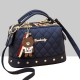 Quilted Premium women Crossbody Handbag-Blue image