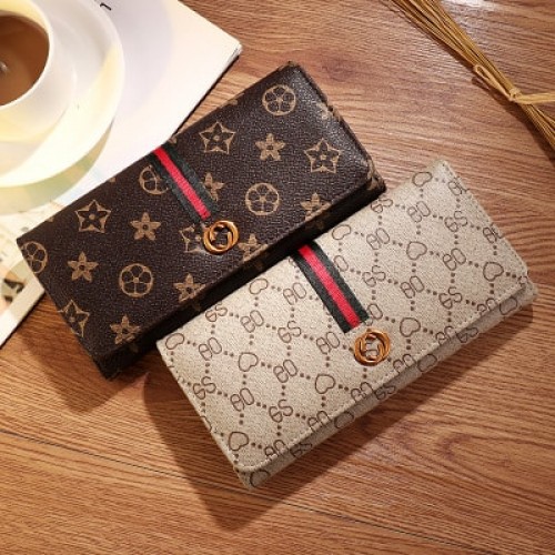 Mini Designers Texture Handy Women Wallet-Brown image