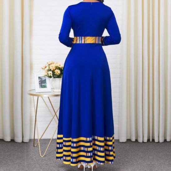 Long Sleeved High Waist Maxi Dress image