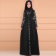 Arabic Elegant Style Long Sleeved Maxi Dress -Black |image