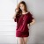 Stylish Korean Style Starpless Slim Mini Dress -Red