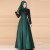 Vintage Style High Waist Arabic Maxi Dress- Green