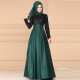 Vintage Style High Waist Arabic Maxi Dress