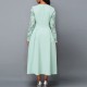 Lace Patchwork Stitching High Waist Evening Dress 