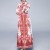 Retro Palace Printed Lapel Long-sleeved  Maxi Dress - Red