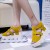 Waterproof Platform Thick Sole Wedge Sandal -Yellow