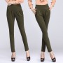 Women Casual Harem Pants Spring and autumn Trousers Real Shot-GREEN