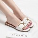  Casual Fashion Flip Flop Casual Flat Slippers-White image