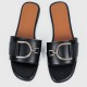 Casual Fashion Flip Flop Casual Flat Slippers-Black image