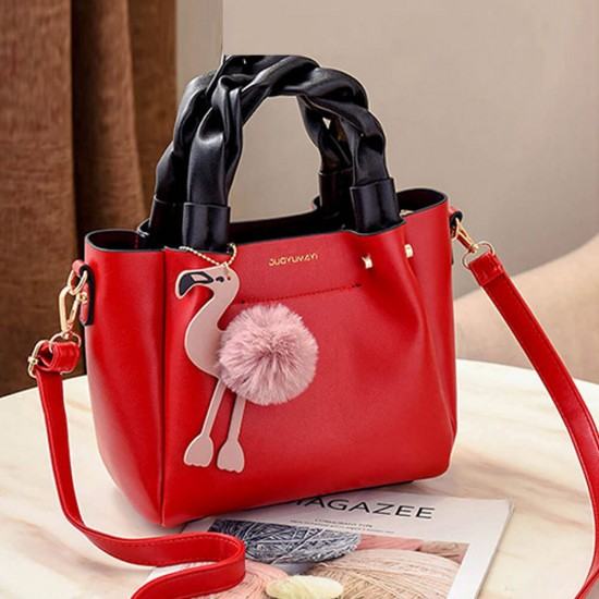 Marvelous Susan European Style Leather women Shoulder Bag-Red image