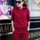 New Trendy Fashion High Waist Full Sleeve Sports Wear Track Suit-Red image