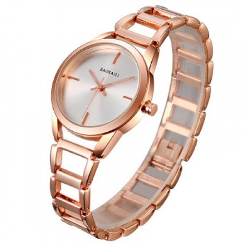 Luxury Design Rose Gold Stainless Baosaili Steel Strap Bracelet Watch-Rose Gold image