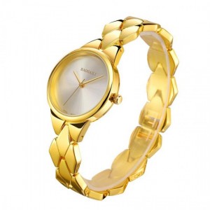 Round Dial Baosaili Design Round Dial Bracelet Watch-Gold