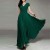 V-Neck Short Sleeved Bohemian Natural Waist Dress-Green